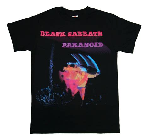 black sabbath paranoid t shirt vintage